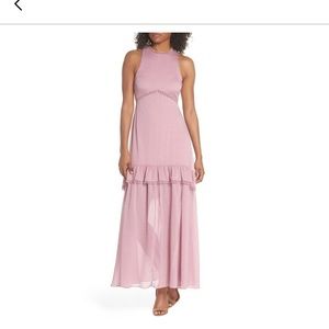 NSR ruffle maxi dress
